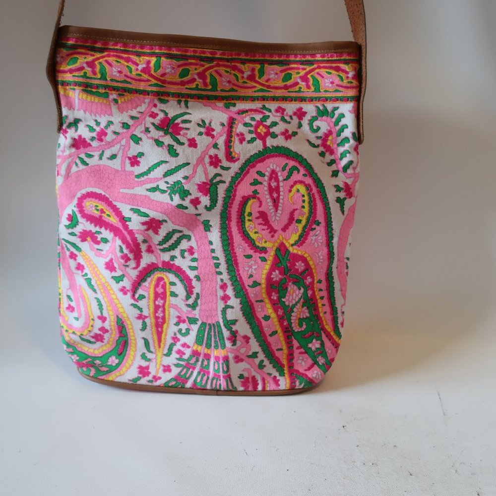 Roberta Roller Rabbit Pink Pasiley Crossbody Bag * - image 4
